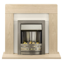 Acantha Hearth in Bronze Venetian Plaster Effect