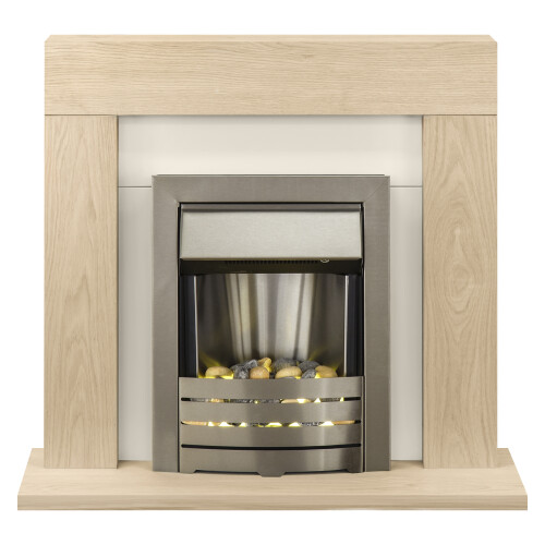 Acantha Hearth in Bronze Venetian Plaster Effect