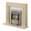 Acantha Hearth in Bronze Venetian Plaster Effect 3