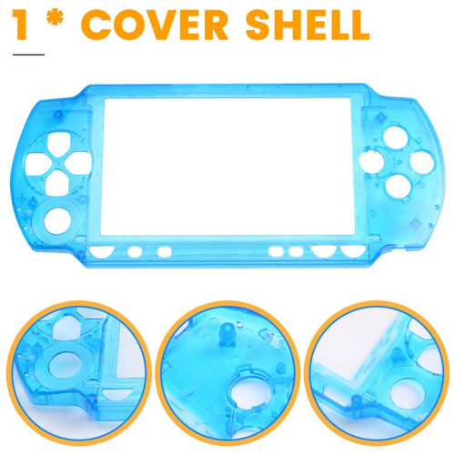 For PSP1000 Cover Upper Shell Cover Game Console Upper Shell Housing Shell Front Faceplate Case Top Cover Lake 2
