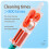 Fiber Optic Cleaning Pen LC/MU End Face Cleaner Cleaning Tool Optical Module Cleaning Adapter Flange Coupler 2