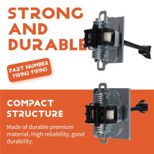 1Pair Front+Rear Door Hinge Stop Check Strap Limitery 9181N2 9181N3 for 408 2010-2013 Rod Strap