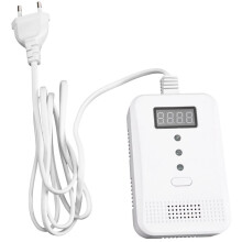 Voice Digital Display Type Carbon Monoxide Combustible Gas Detector Composite Alarm Detector EU Plug