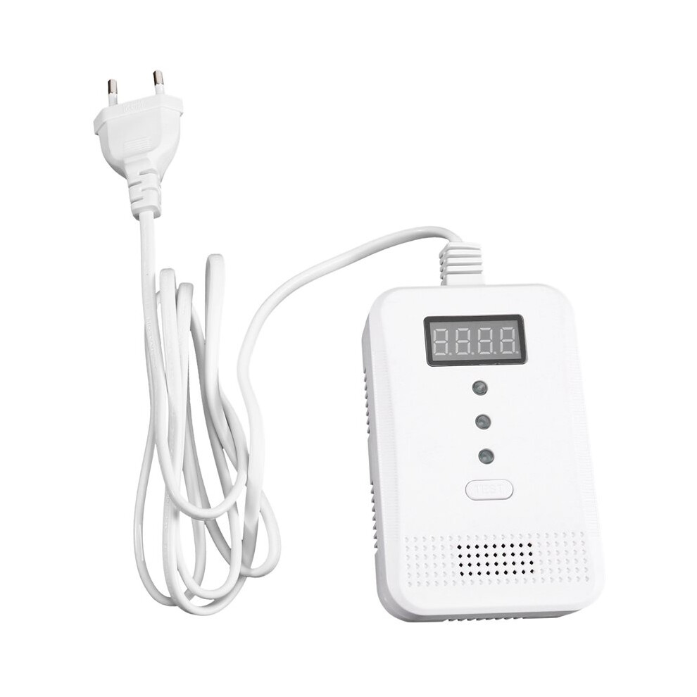 Voice Digital Display Type Carbon Monoxide Combustible Gas Detector Composite Alarm Detector Eu Plug Light 6033713379402