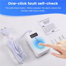 Voice Digital Display Type Carbon Monoxide Combustible Gas Detector Composite Alarm Detector EU Plug