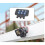 Magnetic Stand Base for  Action 5 Pro Action 4/3 Multifunction Magnet Desktop Fixed Holder Black 3