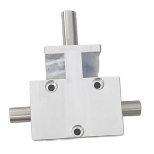 1:1 Helical Bevel Gear Shaft 12mm Codirectional Double Output Shaft 90 Degree Differential Gearbox