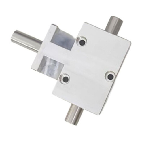 1:1 Helical Bevel Gear Shaft 12mm Codirectional Double Output Shaft 90 Degree Differential Gearbox 1