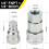 2sets Hydraulic Quick Connect Coupler NPT1/4 Hydraulic Quick Connect Coupler Fittings with Dust Cap Couplers 6