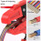 DELIXI Automatic Wire Stripper and Cutter 2 in 1 Professional Quickstrip Wire Stripper Tool Adjustable Wire Stripping Tool 5