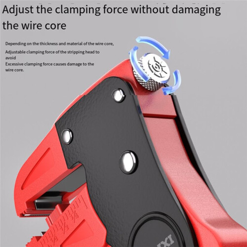 DELIXI Automatic Wire Stripper and Cutter 2 in 1 Professional Quickstrip Wire Stripper Tool Adjustable Wire Stripping Tool 2