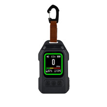 4in1 Portable Carbon Dioxide Monoxide Detector,More Than 300 Hours of Standby ,Temperature and Humidity Sensors A