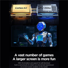 H5 Handheld Retro Game Console 128GB 5inch Screen Dual RGB Joystick Portable Video Game Console Supports 34 Emulators A