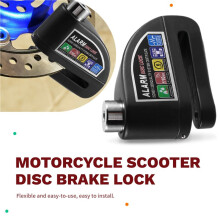 Motorcycle Scooter Disc Brake Lock Bicycle Anti-Theft Wheel Disc Brake Lock Waterproof Security Alarm Protection