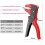 DELIXI Automatic Wire Stripper and Cutter 2 in 1 Professional Quickstrip Wire Stripper Tool Adjustable Wire Stripping Tool 6