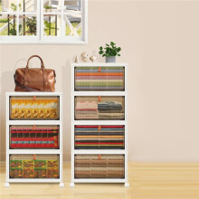 3/4 Tier Stackable Storage Boxes with Lids,Sturdy PP Matterial, Foldable Plastic Storage Unit for Toys/ Clothes A