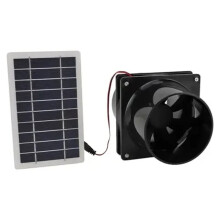 Solar Exhaust Fan Round Duct Solar Panel Ventilation Fan Kit -Saving Solar Exhaust Fan for RV Attics Greenhouses