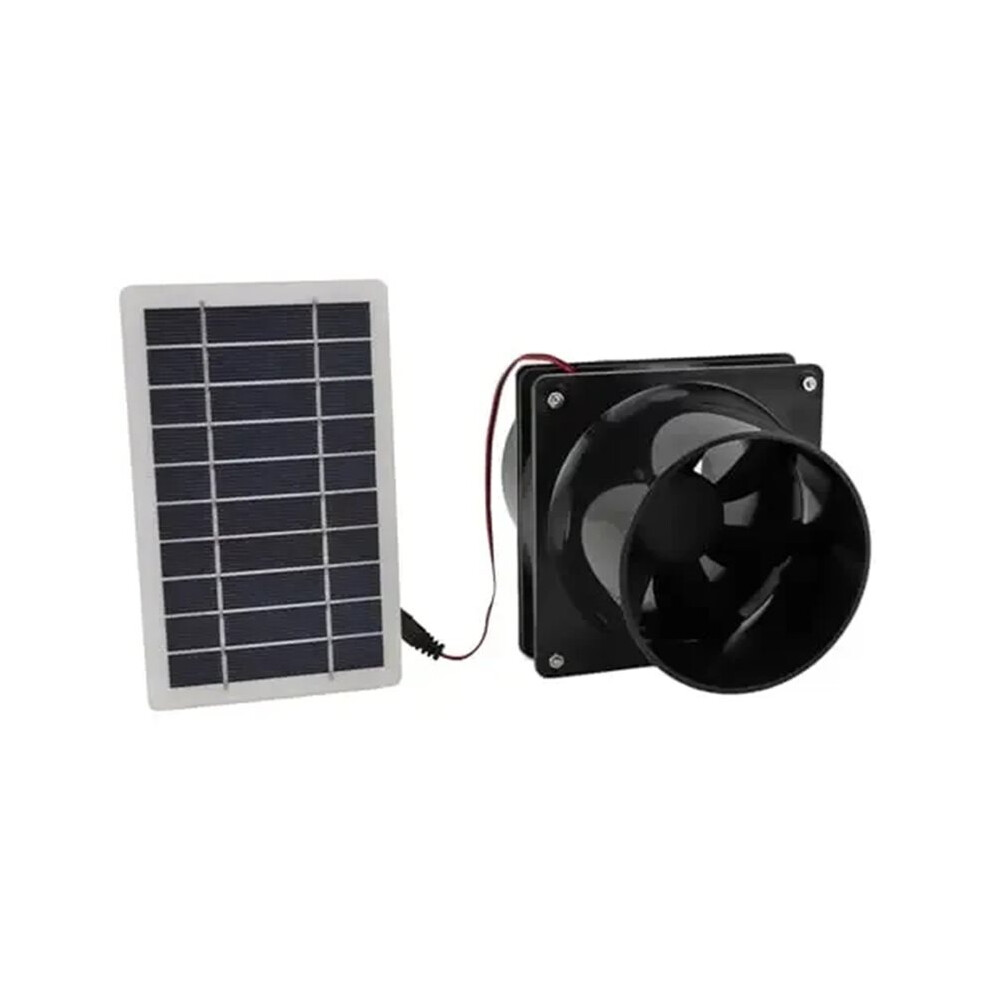 Solar Exhaust Fan Round Duct Solar Panel Ventilation Fan Kit -Saving Solar Exhaust Fan For Rv Attics Greenhouses 4714247026551