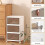 3/4 Tier Stackable Storage Boxes with Lids,Sturdy PP Matterial, Foldable Plastic Storage Unit for Toys/ Clothes A 8