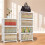 3/4 Tier Stackable Storage Boxes with Lids,Sturdy PP Matterial, Foldable Plastic Storage Unit for Toys/ Clothes A 2