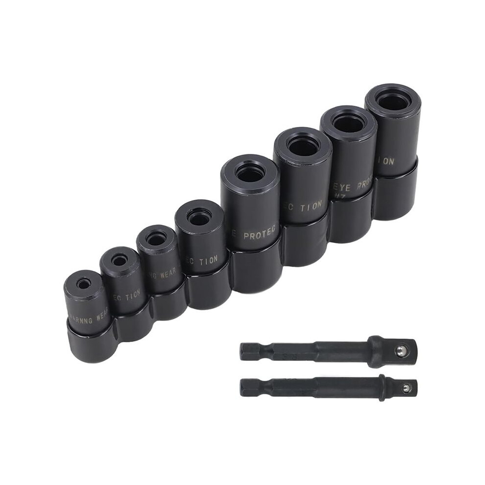70500 Tap Socket Set 8 Pcs Use With 1/4" & 3/8" Drive, Fit Mcti Standard Tap (1/2" & 1/8" Npt, To 12Mm Metric) 6033932647627
