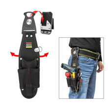 NAKIOO Tool Belt Organizer Rotatable Side Belt Pouch Electrician Waist Storage Tool Bag Portable for Contractor Roofer Plumbers
