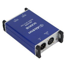 Alctron SC230N Passive Signal Splitter Isolated Microphone Splitter Splits A Male Microphone XLR Input to 2 XLR Output