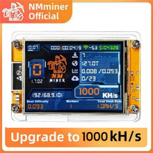 1000KH/S NMMiner NerdMiner+Stand 2.8 Inch Display Upgraded Harshrate Bitcoin Crypto Solo Lottery Miner NerdMiner