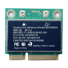 For WCN685X QCNFA725 NFA725 WIFI6E BT5.2 PCI-E WIFI Card 2400Mbps WIFI Module for Laptop for Win10/Win11