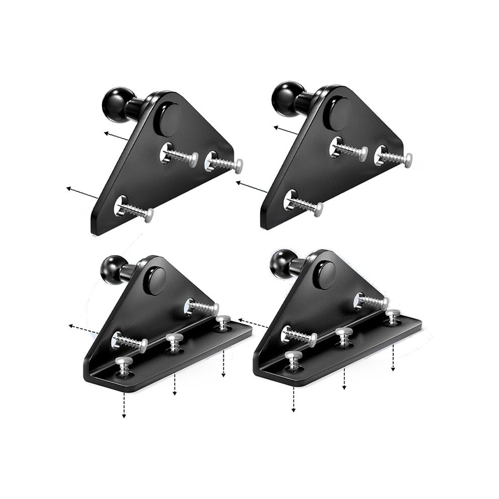 10Mm Stud Mounting Bracket, 4Pcs Universal Gas Strut Mounts For Rv Door Lift Supports Shocks Spring 6033713332117