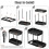 Multi-Purpose Pull-Out Storage Organizers for Bathroom & Kitchen, Under Sink Cabinet Storage, 12.8 Inches, 2 Pack 2
