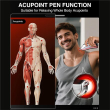 Heated Muscle Scraper Tool -Electric Fascial Knife for Deep Tissue Massage with Light-Care 4 Modes 3 Heating 3 Vibration