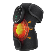 Cordless Knee Massager with Heat, Heating Pad for Knee Shoulder Elbow, Heated Knee Brace for Arthritis