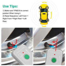 TPMS-19 Bandenspanningscontrolesysteem, Waterdicht TPMS-Activeringsapparaat voor Snelle Reset en Bewaking van de Bandenspanning