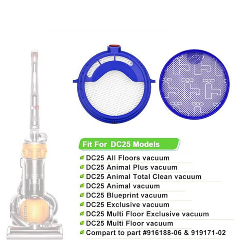 Vacuum Filter for  DC25 Handheld Vacuum Cleaner Replacement Parts  Filter Washable Pre-Filter Post-Filter 2