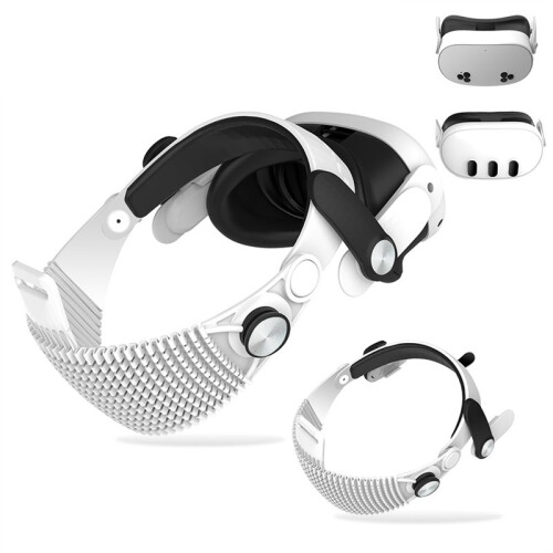 Adjustable  Strap with Frame for Meta Quest 3 / Quest 3S Comfort Pressure Relief VR Accessories White 1