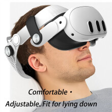 Adjustable  Strap with Frame for Meta Quest 3 / Quest 3S Comfort Pressure Relief VR Accessories White