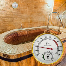 Termômetro e Higrômetro para Sauna A , Spa Doméstico e Uso Interno
