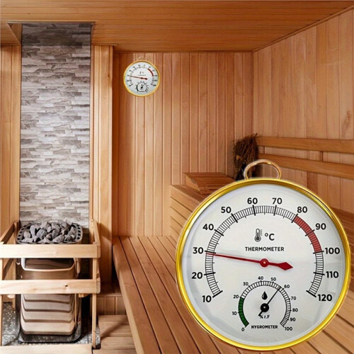 Termômetro e Higrômetro para Sauna A , Spa Doméstico e Uso Interno 2