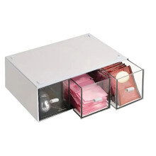 Drawer Tea Bag Storage Box Kitchen Storage Drawer Basket Cabinet Countertop Storage Box Coffee Sugar Storage Supplies