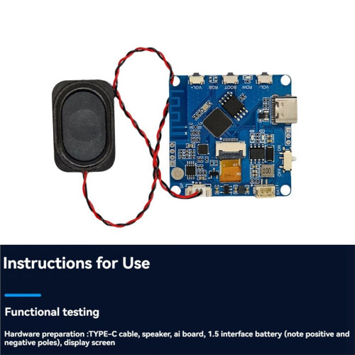 Módulo de Bate-Papo Por Voz para Xiaomizhi ESP32-AI WiFi, Assistente de Voz Inteligente com Tela LCD de 1,54 Polegadas e Suporte para Deepseek B 2