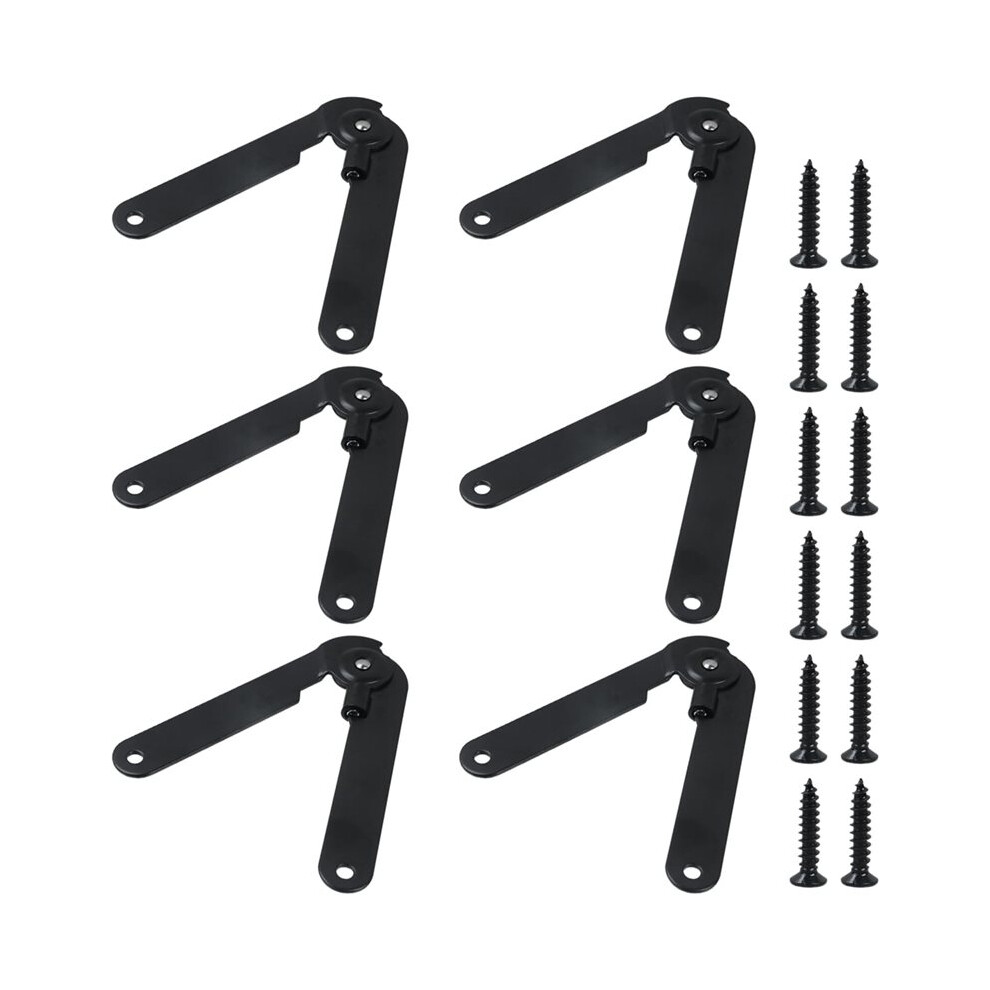 6Pcs 180 Degree Rotatable Support Hinges,9" Folding Lid Support Hinges For Furniture Cabinet Cupboard Box Jewellery Gift 6032767113673