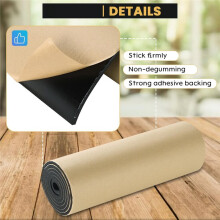 Sponge Neoprene with Adhesive Foam Rubber Sheet, 1/4in T X 12in W X 59in L, for Weatherproofing,Gasket Seals, Crafts