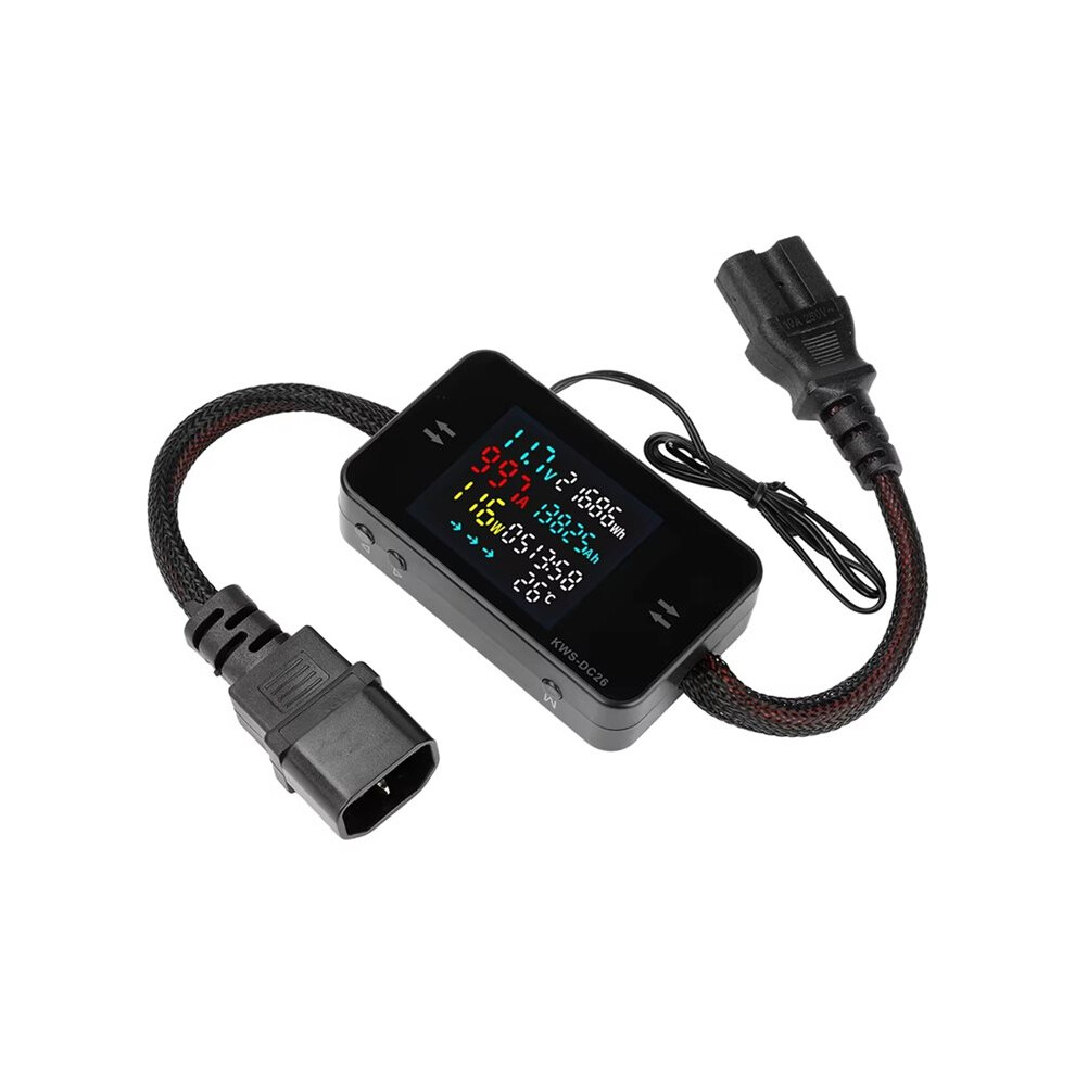 Dc26 8-80V Lcd Digital Battery Charging Tester Voltmeter Ammeter Power Meter Voltage Current Tester 20A 4713114341773