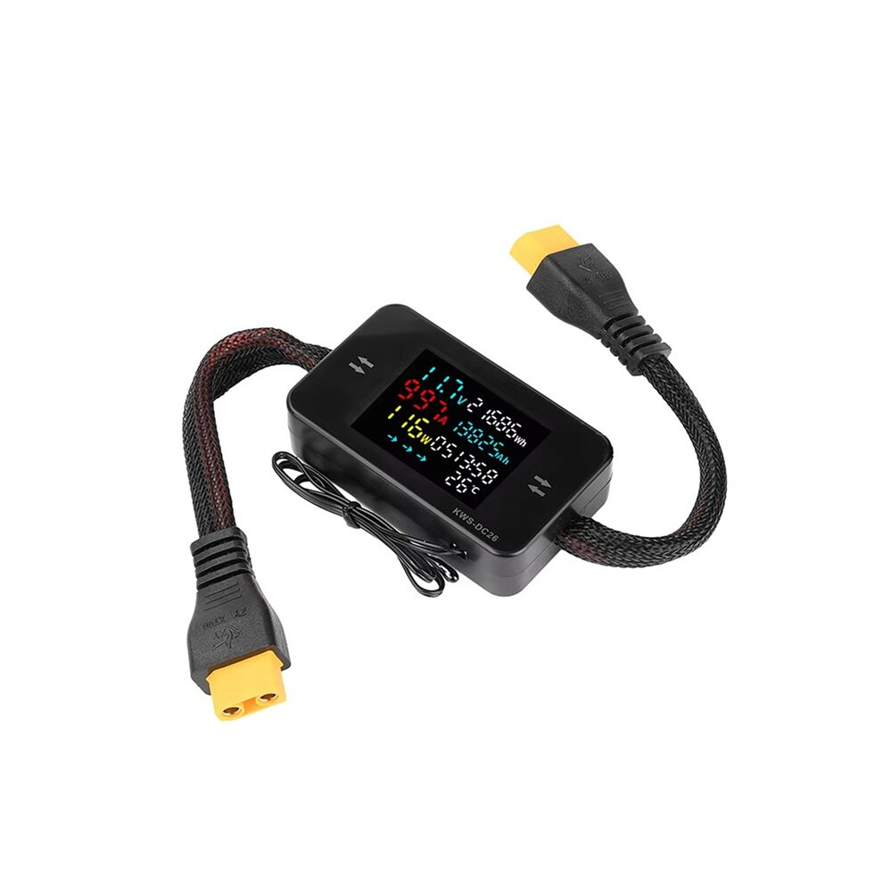 Dc26 8-80V Lcd Digital Battery Charging Tester Voltmeter Ammeter Power Meter Voltage Current Tester 35A 4711177241054