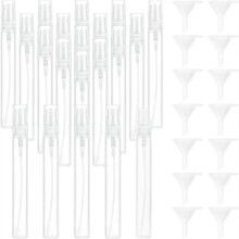 200 Pcs 10ml Perfume Bottles,Refillable with 20 Pcs Funnel Leakproof Glass Perfume Container for Women Outdoor and Daily