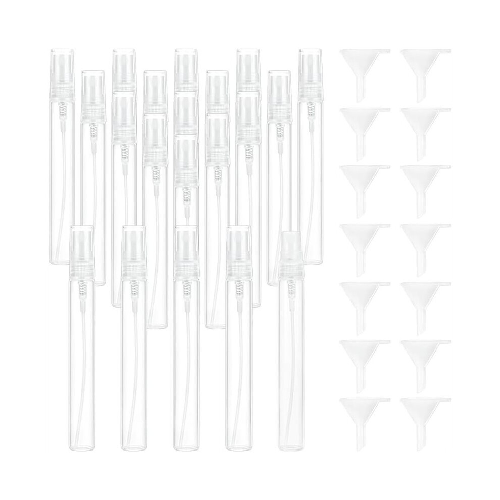 200 Pcs 10ml Perfume Bottles,Refillable with 20 Pcs Funnel Leakproof Glass Perfume Container for Women Outdoor and Daily
