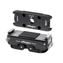 AMAGISN Magnetic Quick Release Kit Adapter Mount with 2-Prong & 1/4 Thread Camera Quick Release Base for  Hero 12/11/10/9/8