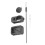 For  SOMONano Silicone Cover Full Coverage Shockproof Case with Lens Cap Thumb Grip Anti-Scratch Protective A 3