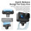 AMAGISN Magnetic Quick Release Kit Adapter Mount with 2-Prong & 1/4 Thread Camera Quick Release Base for  Hero 12/11/10/9/8 3